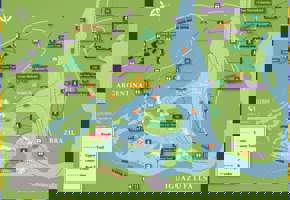 Iguazu Falls Map A4 V4