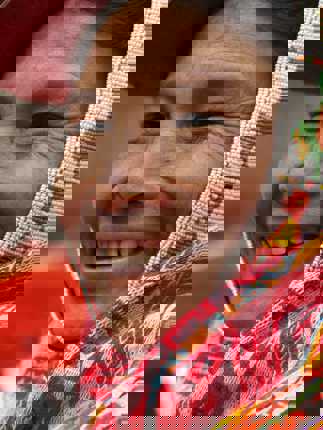 Lady in traditional dress