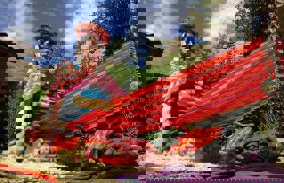 Admire the incredible weaving skills of the local people