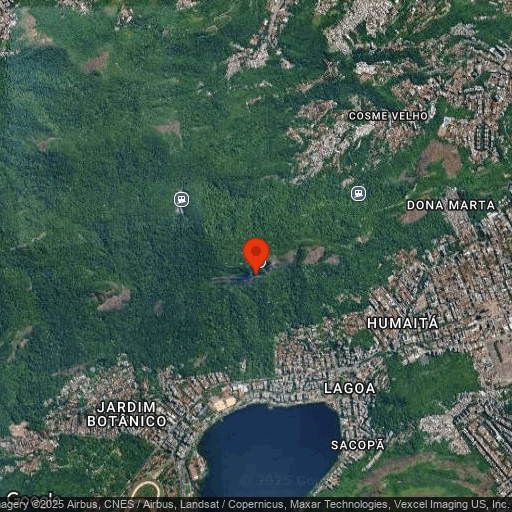 Map of Corcovado Mountain