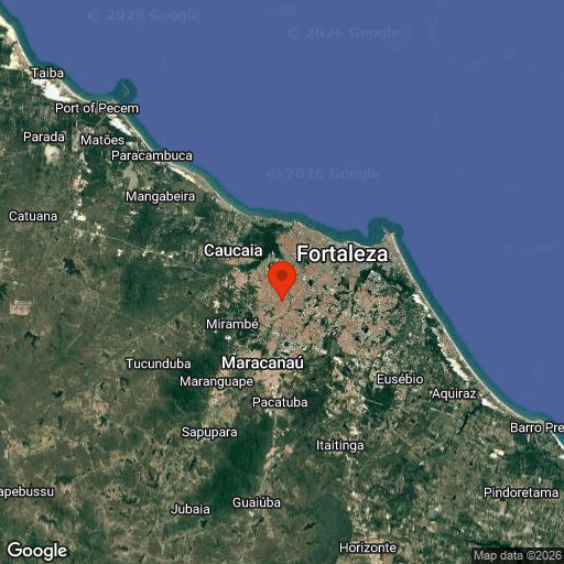 Map of Fortaleza