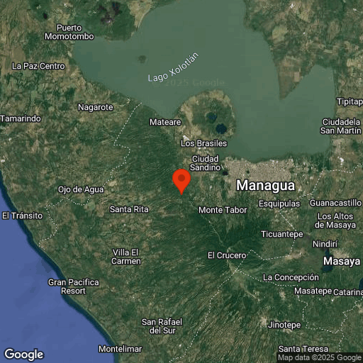 Map of Managua & Leon Viejo