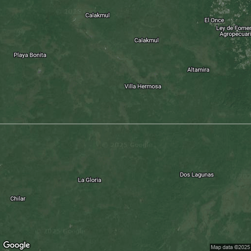 Map of Mayan Ruins