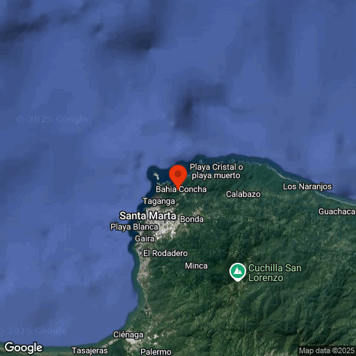 Map of Tayrona National Park