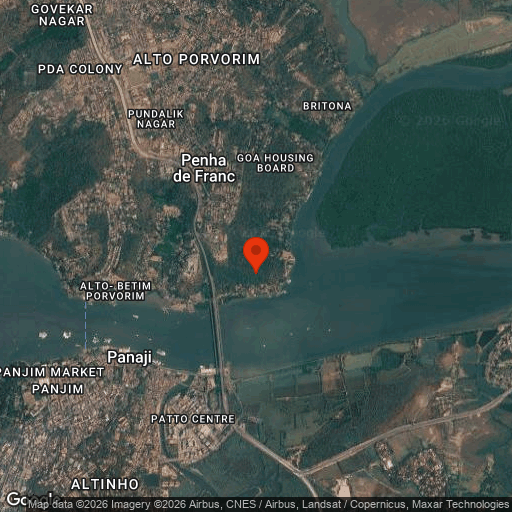 Map of The Postcard on the Mandovi River