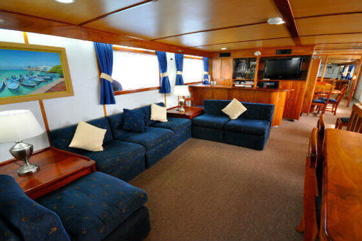 The salon on the Beluga