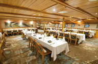 The restaurant serving international and Ecuadorian cuisine