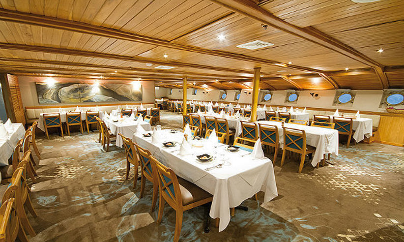 The restaurant serving international and Ecuadorian cuisine