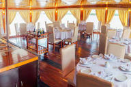 The elegant dining room