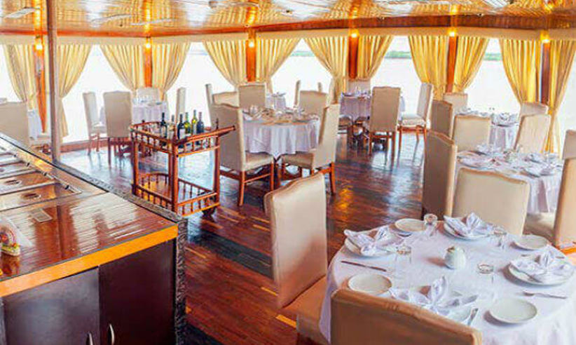 The elegant dining room