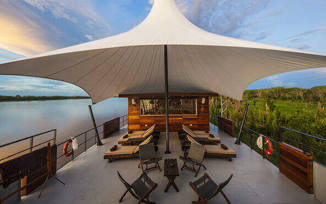 Enjoy wonderful views from the sundeck