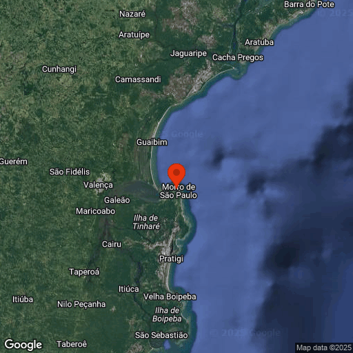 Map of Morro de Sao Paulo