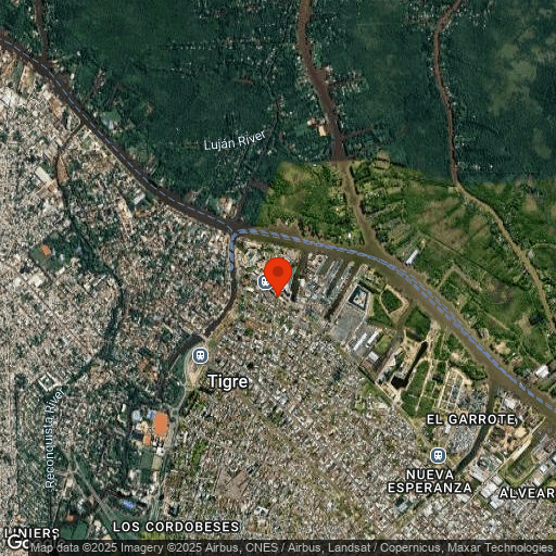 Map of Delta Del Tigre
