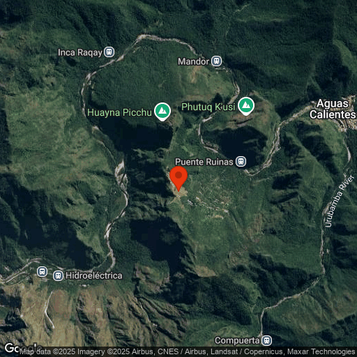 Map of Machu Picchu