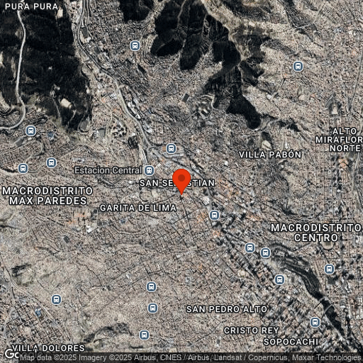 Map of Hotel Rosario La Paz