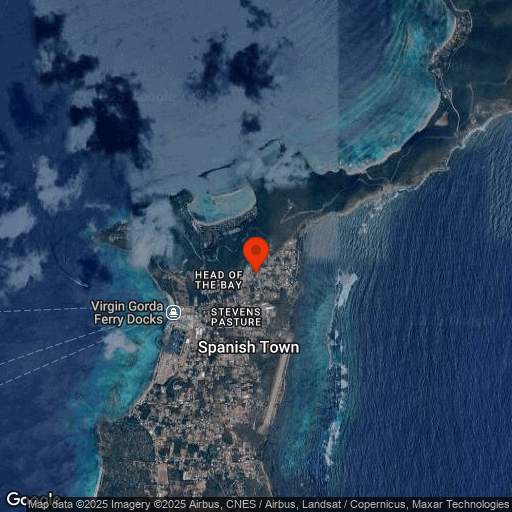 Map of Spanish Town & The Baths: Virgin Gorda's Scenic Paradise