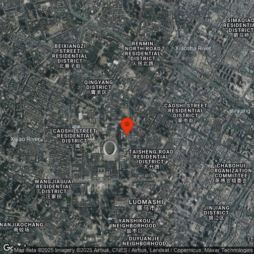 Map of Dorsett Chengdu