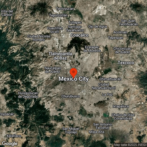 Map of Mexico City