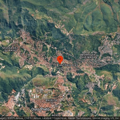 Map of Luxor Ouro Preto Pousada