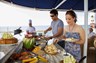 Eating al fresco is one of the joys of a Galapagos cruise on Isabela II