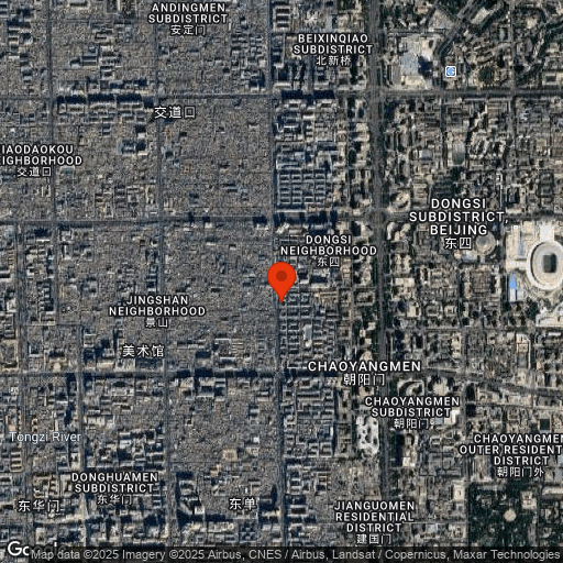 Map of Beijing Double Happiness Courtyard Hotel