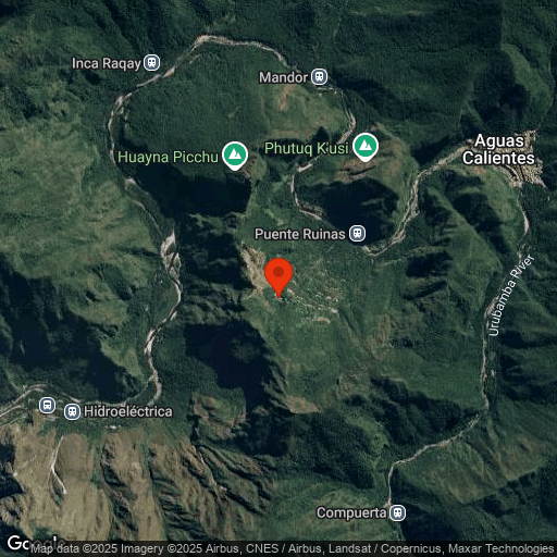 Map of Sanctuary Lodge, Belmond Hotels