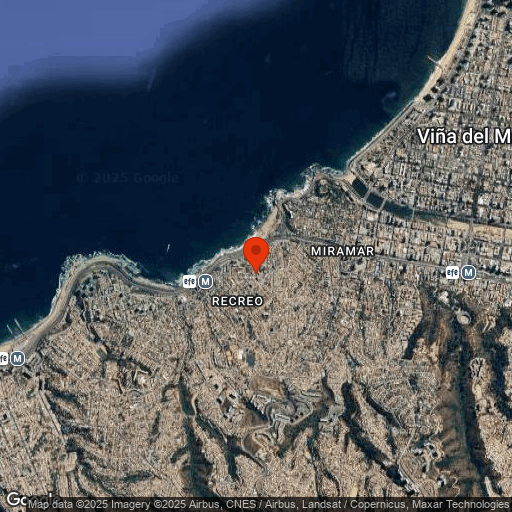 Map of Vina Del Mar & Valparaiso