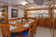 The indoor dining area