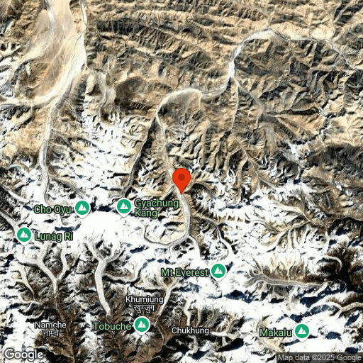 Map of Everest Base Camp