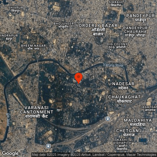 Map of Taj Ganges, Varanasi