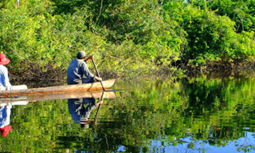 Explore by local canoe 