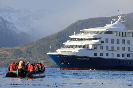 Enjoy guided excursions ashore by zodiac