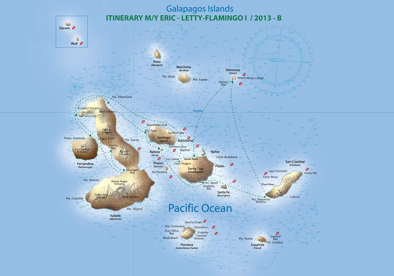 Eric & Letty Galapagos Map B