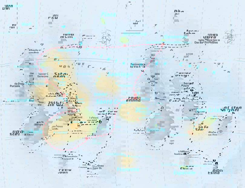 Samba Galapagos route maps