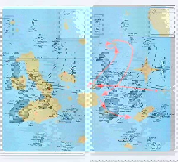 Seaman Journey 3 night itinerary map