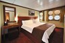 A deluxe ocean view stateroom