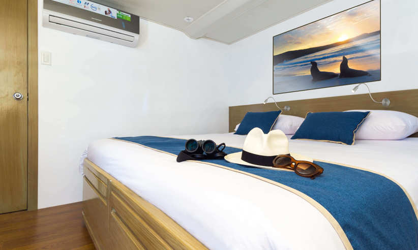 Well-appointed double cabin 