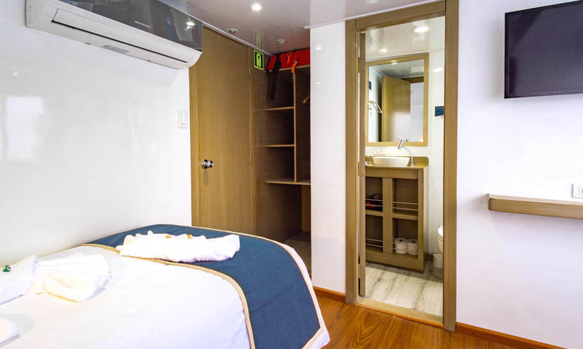 Spacious twin cabin 
