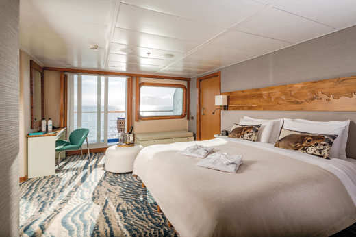 A balcony suite plus cabin