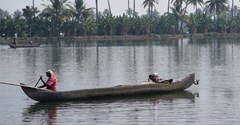 Barque traditionnelle Kerala 