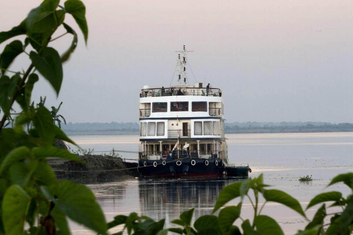 The M/V Mahabaahu on the Brahmaputra 
