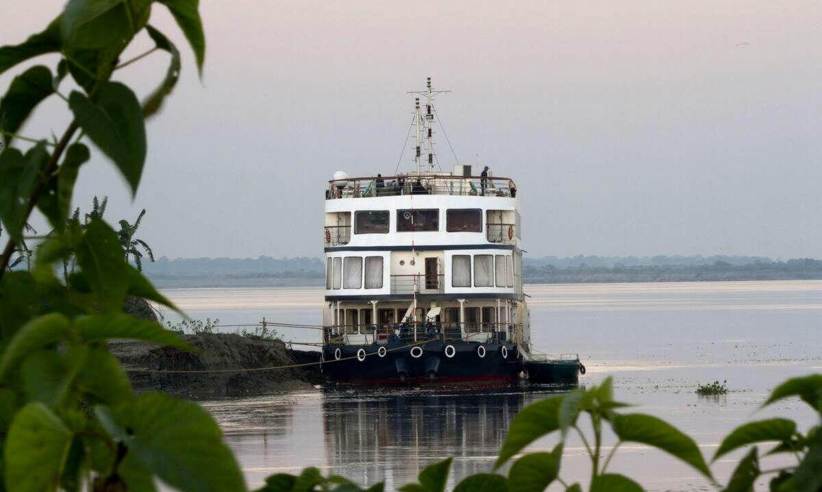 The M/V Mahabaahu on the Brahmaputra 