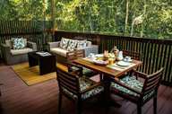 The terrace 