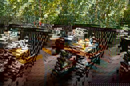 The terrace 