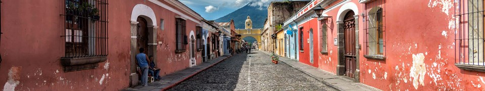 Rue colorée d’Antigua Guatemala 