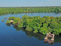 Lodge in the rainforest wilderness  