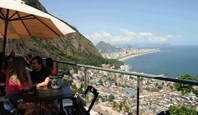 Terrace restaurant with Bossa Nova music and view