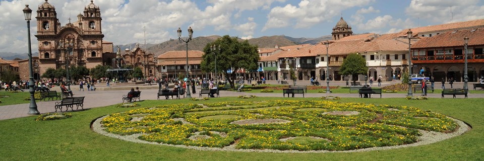 Cusco Main Square Garden & Church