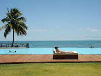 Unwind by the pool reading