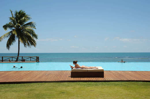 Unwind by the pool reading